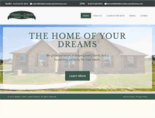 Tablet Screenshot of hiddencreekcustomhomes.com